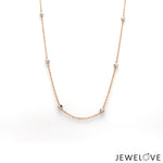 Load image into Gallery viewer, Japanese 2.75mm Diamond Cut Balls Platinum Rose Gold Chain JL PT CH 1257   Jewelove.US
