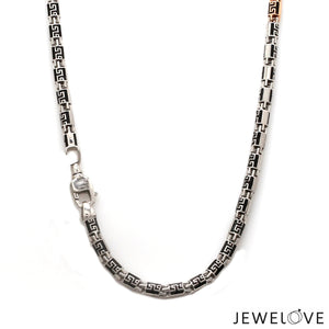 Men of Platinum | 3.5mm Platinum Rose Gold Heavy Chain for Men JL PT CH 1358