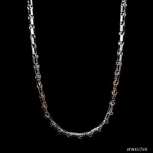 Men of Platinum | 3.5mm Platinum Rose Gold Heavy Chain for Men JL PT CH 1358