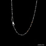 Load image into Gallery viewer, 1.75mm Japanese Platinum Rose Gold Links Chain for Women JL PT CH 1258   Jewelove.US
