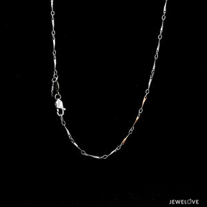 1.75mm Japanese Platinum Rose Gold Links Chain for Women JL PT CH 1258   Jewelove.US