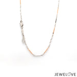 Load image into Gallery viewer, 1.75mm Japanese Platinum Rose Gold Links Chain for Women JL PT CH 1259   Jewelove.US
