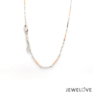 1.75mm Japanese Platinum Rose Gold Links Chain for Women JL PT CH 1259   Jewelove.US