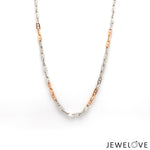 Load image into Gallery viewer, 2.5mm Japanese Platinum Rose Gold Links Chain JL PT CH 1263   Jewelove.US
