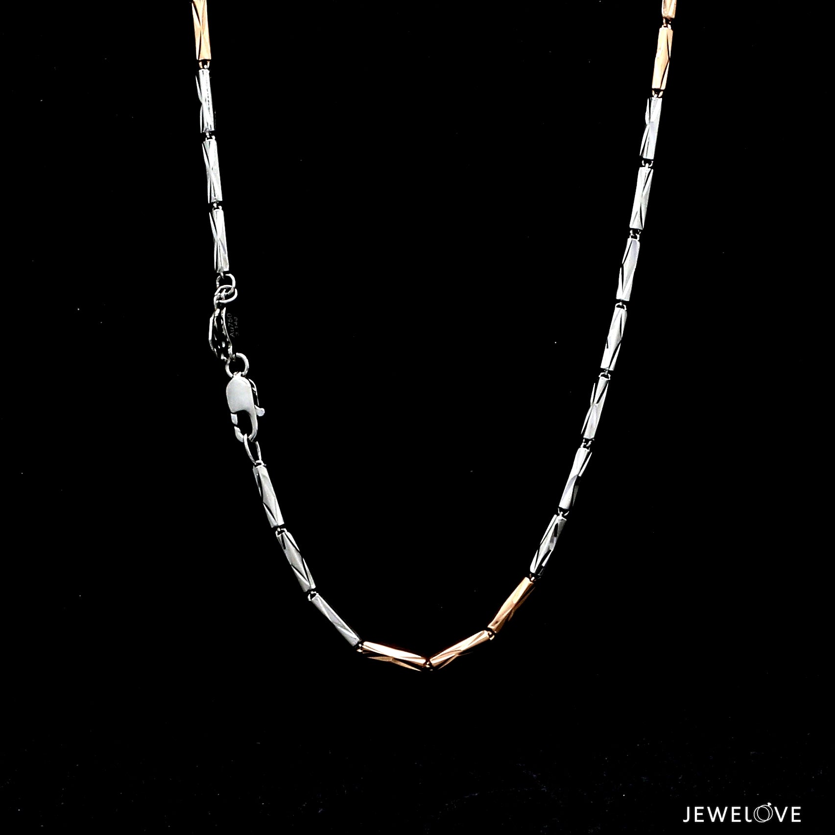 2mm Designer Japanese Platinum Rose Gold Chain JL PT CH 1264   Jewelove.US