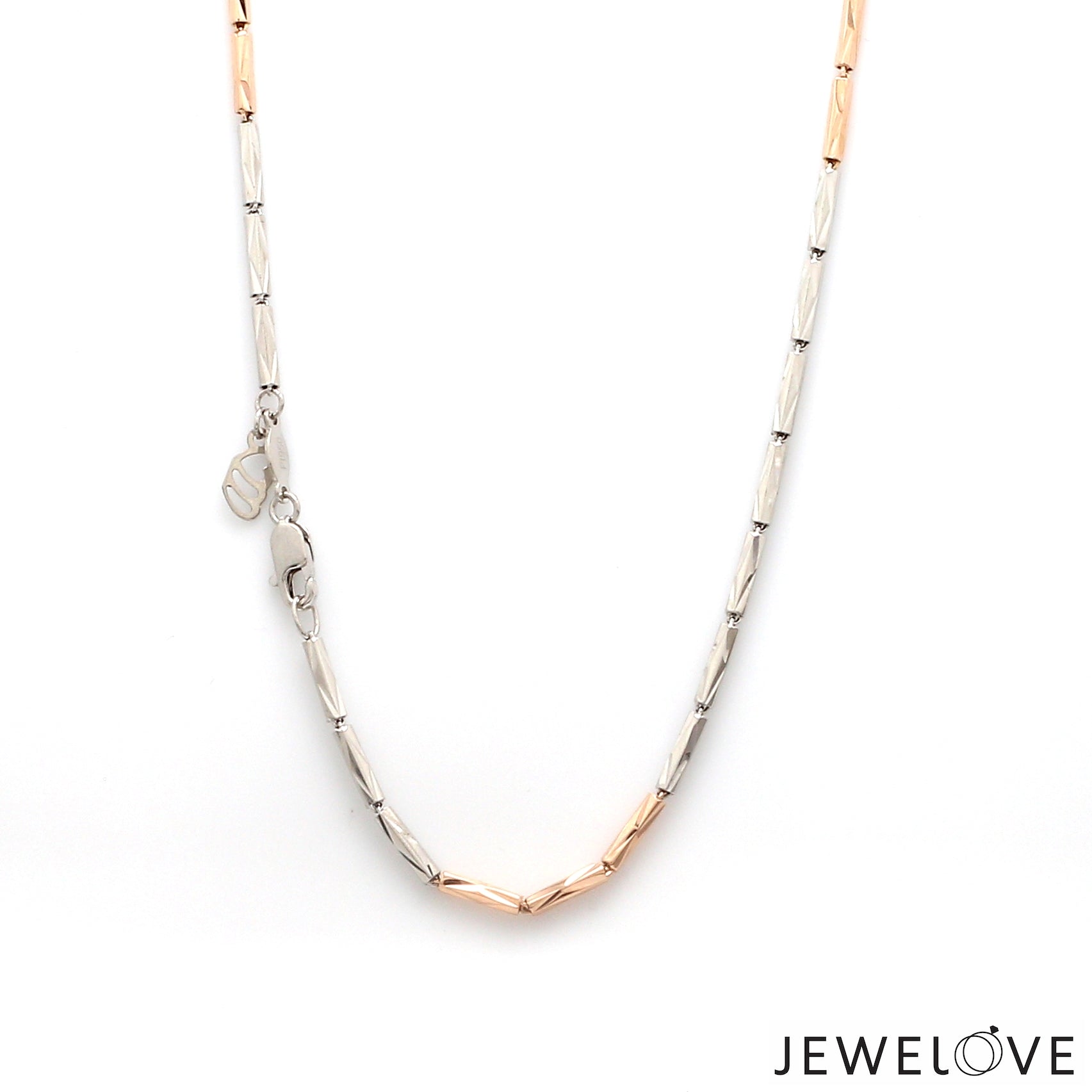 2mm Designer Japanese Platinum Rose Gold Chain JL PT CH 1264   Jewelove.US