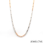 Load image into Gallery viewer, 2mm Designer Japanese Platinum Rose Gold Chain JL PT CH 1264   Jewelove.US
