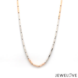 2mm Designer Japanese Platinum Rose Gold Chain JL PT CH 1264   Jewelove.US