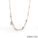 Load image into Gallery viewer, 2mm Japanese Designer Platinum Rose Gold Chain for Women JL PT CH 1265   Jewelove.US
