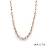 Load image into Gallery viewer, 4.25mm Platinum &amp; Rose Gold Double Links Chain for Men JL PT CH 1273   Jewelove.US
