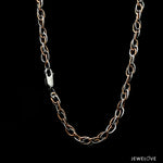 Load image into Gallery viewer, 4.25mm Platinum &amp; Rose Gold Double Links Chain for Men JL PT CH 1273   Jewelove.US
