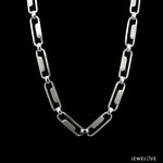 Load image into Gallery viewer, Men of Platinum | 5.25mm Linked Platinum Hi-Polish &amp; Matte Chain for Men JL PT CH 1278   Jewelove.US
