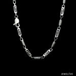 Load image into Gallery viewer, Men of Platinum | 4.5mm Double Linked Platinum Hi-Polish &amp; Matte Chain for Men JL PT CH 1279   Jewelove.US

