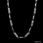 Load image into Gallery viewer, Men of Platinum | 4.5mm Double Linked Platinum Hi-Polish &amp; Matte Chain for Men JL PT CH 1279   Jewelove.US
