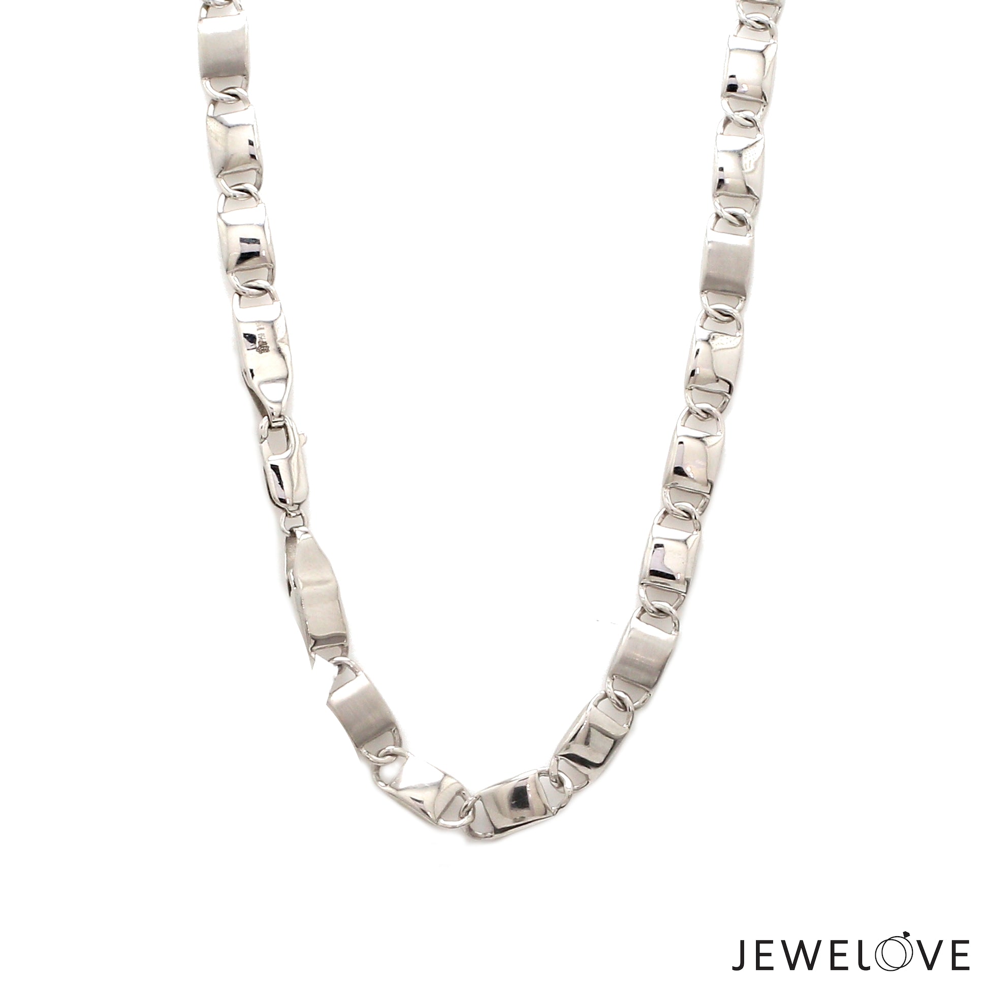 Men of Platinum | 5.75mm Platinum Hi-Polish & Matte Chain for Men JL PT CH 1280   Jewelove.US