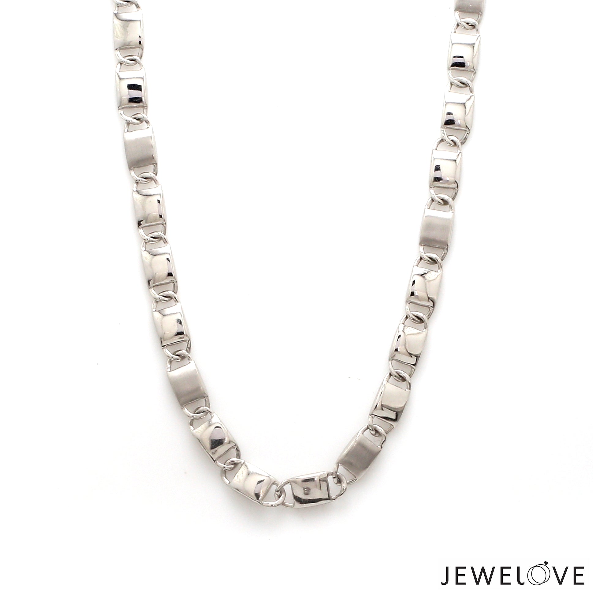 Men of Platinum | 5.75mm Platinum Hi-Polish & Matte Chain for Men JL PT CH 1280   Jewelove.US
