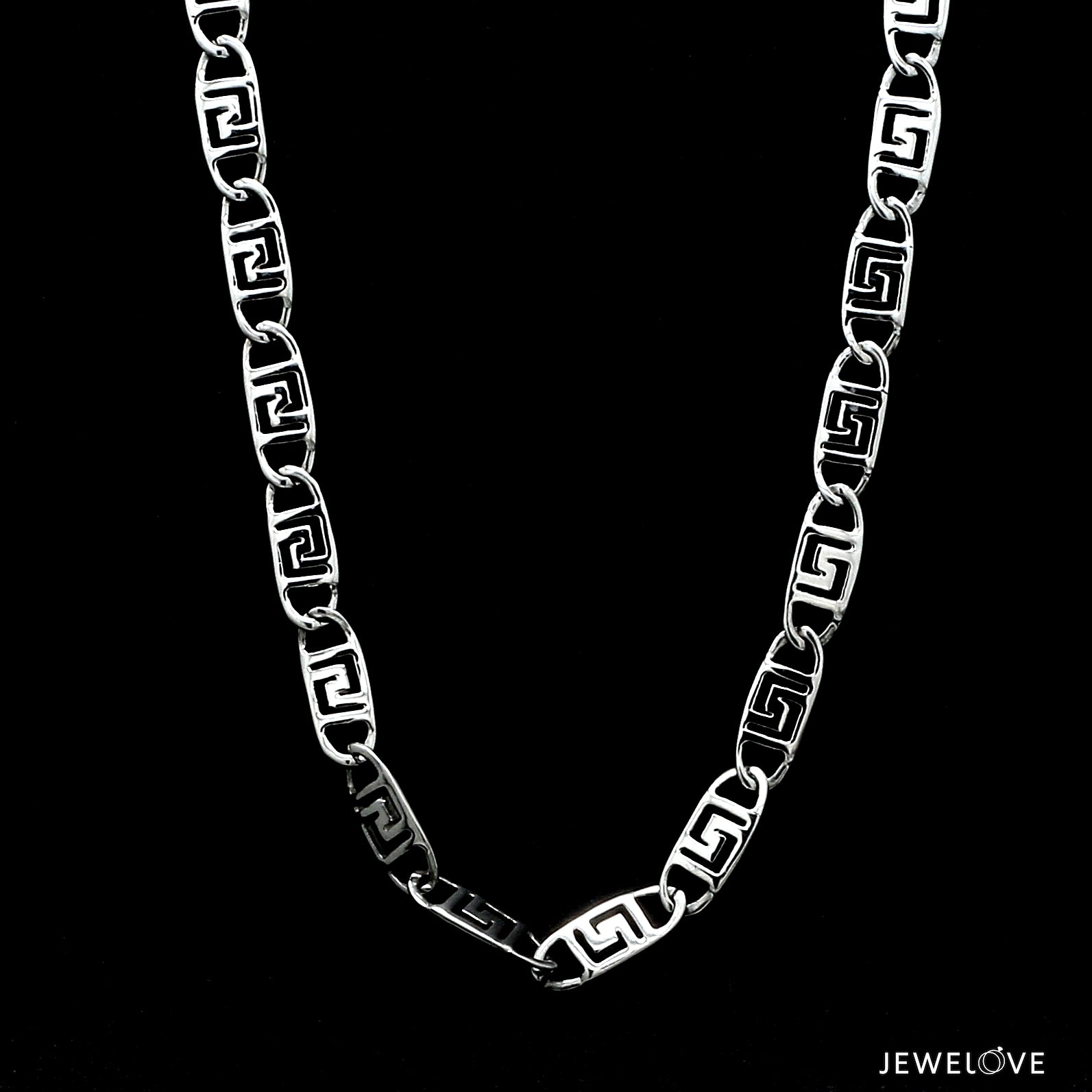 5.25mm Designer Linked Platinum Chain for Men JL PT CH 1282   Jewelove.US