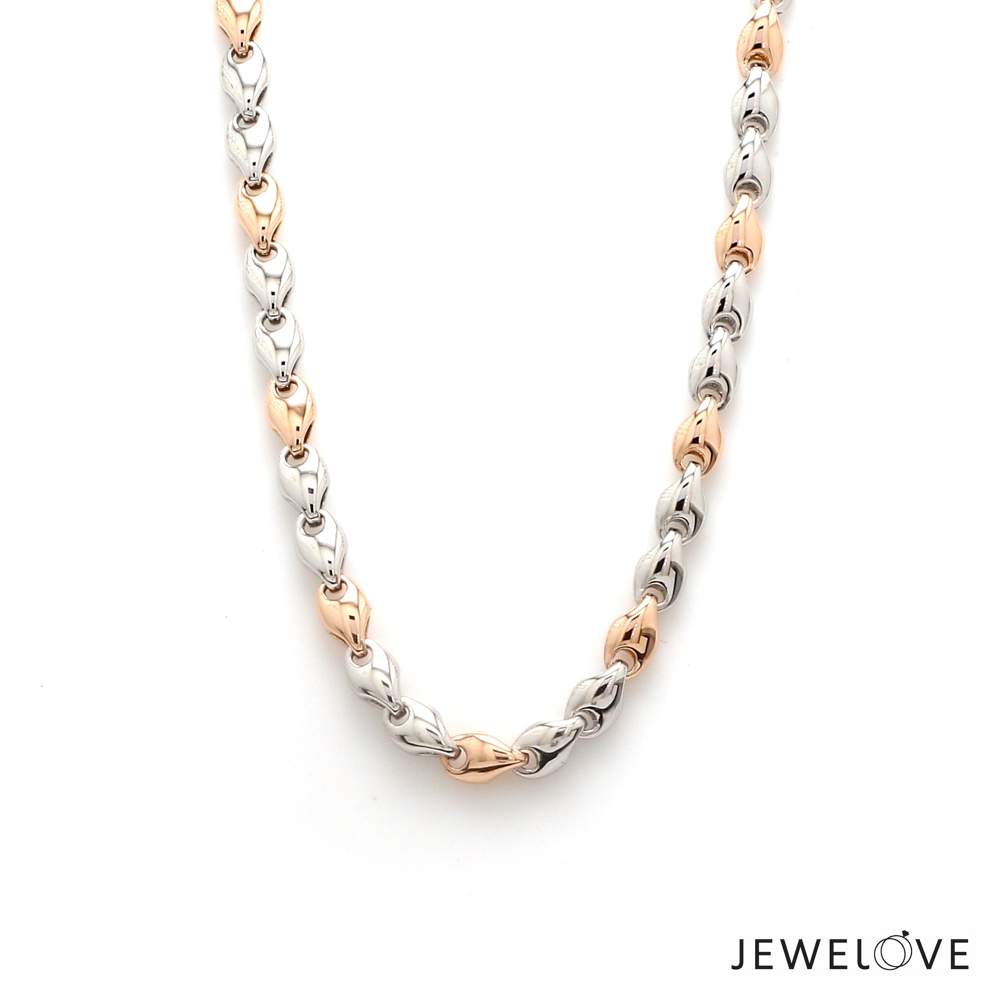 Men of Platinum | 5.75mm Platinum Rose Gold Heavy Chain for Men JL PT CH 1104-A   Jewelove.US