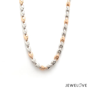 Men of Platinum | 5.75mm Platinum Rose Gold Heavy Chain for Men JL PT CH 1104-A   Jewelove.US