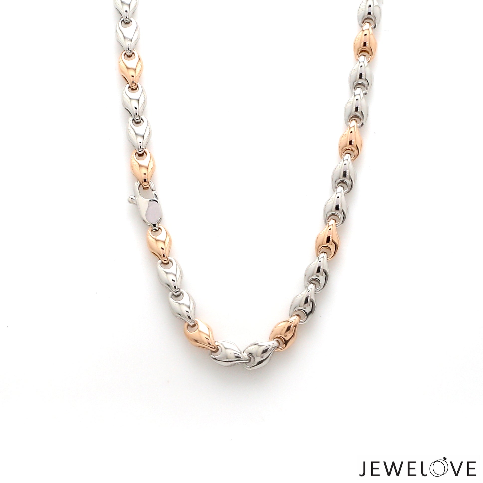 Men of Platinum | 5.75mm Platinum Rose Gold Heavy Chain for Men JL PT CH 1104-A   Jewelove.US