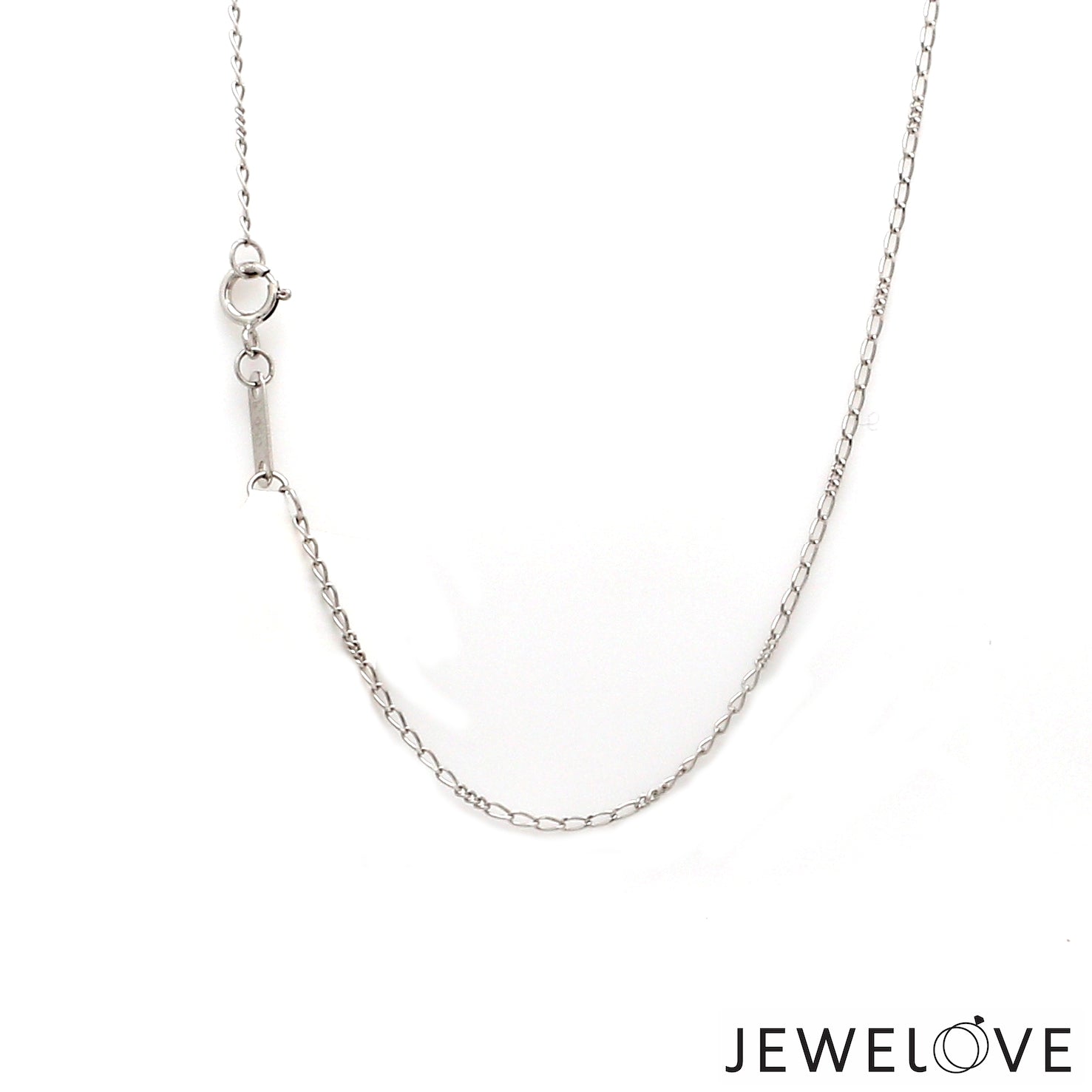 1mm Thin Rectangular Links Platinum Chain JL PT CH 1291   Jewelove.US