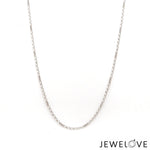 Load image into Gallery viewer, 1mm Thin Rectangular Links Platinum Chain JL PT CH 1291   Jewelove.US
