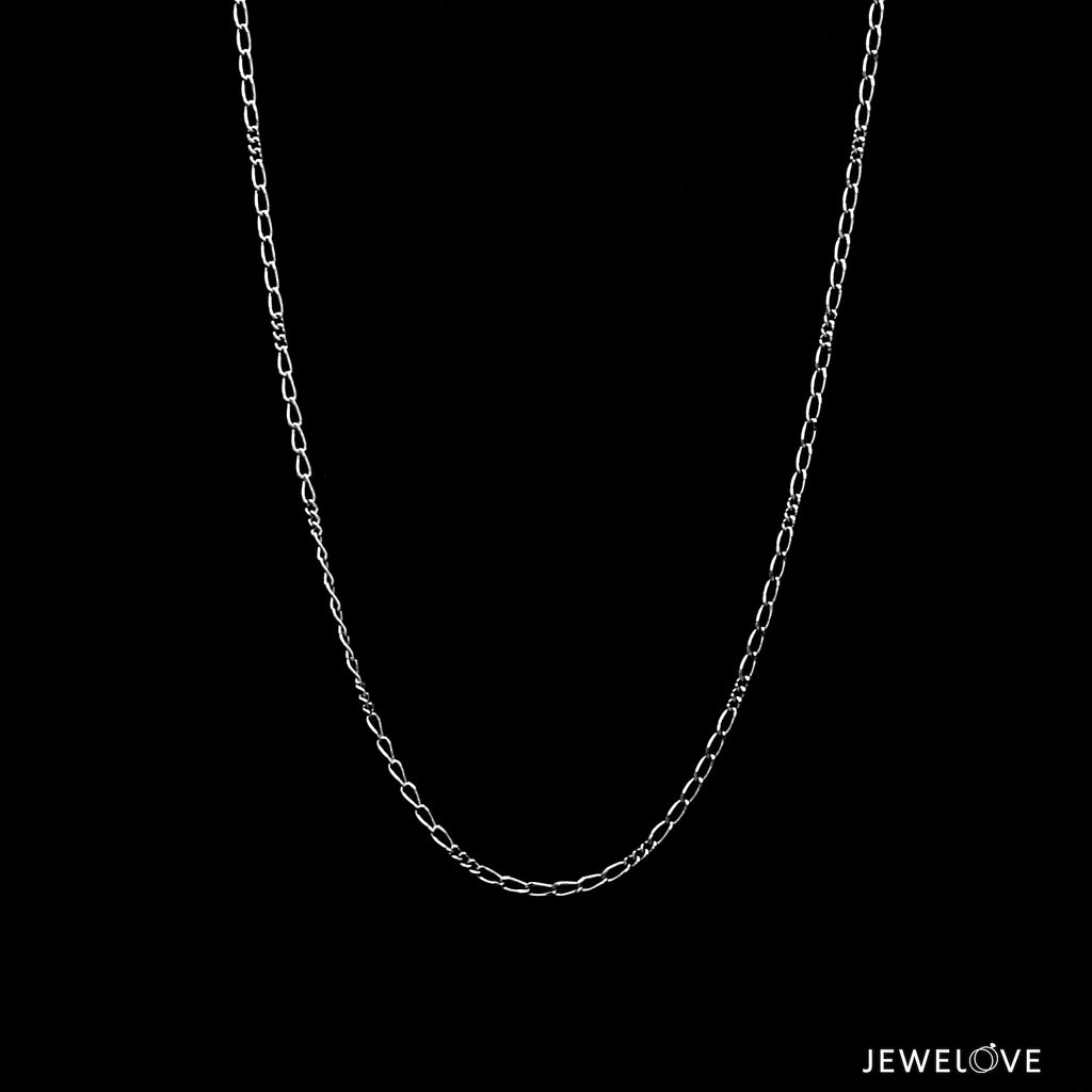 1mm Thin Rectangular Links Platinum Chain JL PT CH 1291   Jewelove.US