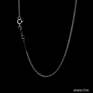 1mm Thin Links Platinum Chain JL PT CH 1292   Jewelove.US