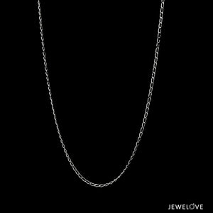 1mm Thin Links Platinum Chain JL PT CH 1292   Jewelove.US