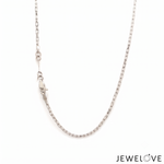 Load image into Gallery viewer, 1.75mm Double Rectangular Links Platinum Chain for Women JL PT CH 1293
