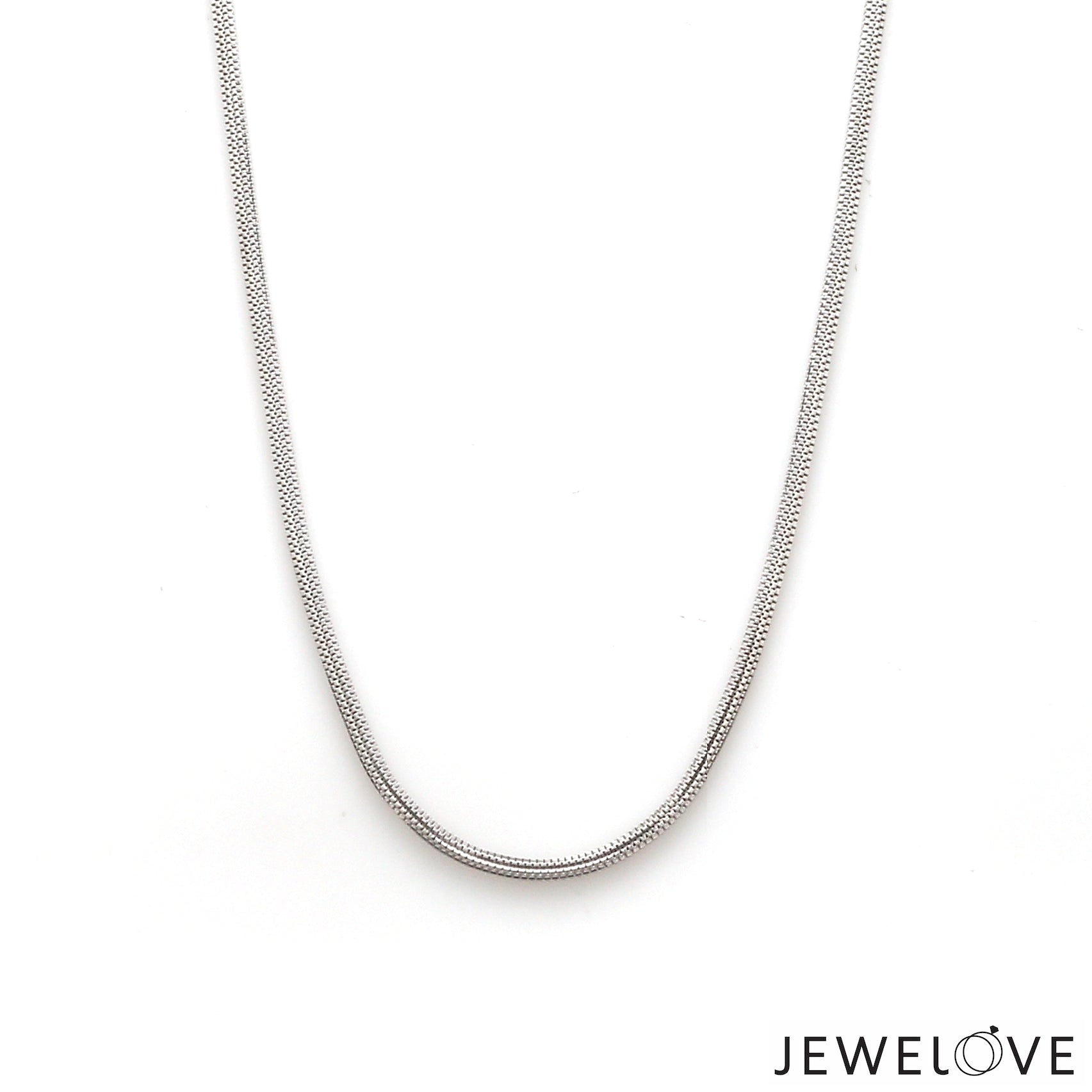 2mm Platinum Round Chain for Men JL PT CH 1295   Jewelove.US