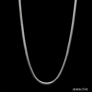 2mm Platinum Round Chain for Men JL PT CH 1295   Jewelove.US