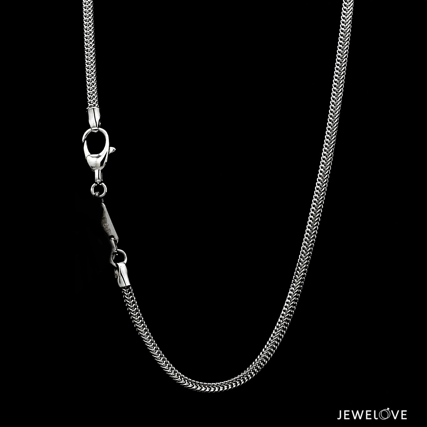 2mm Platinum Square Chain for Men JL PT CH 1296   Jewelove.US