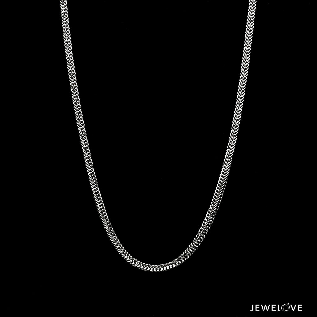 2mm Platinum Square Chain for Men JL PT CH 1296   Jewelove.US