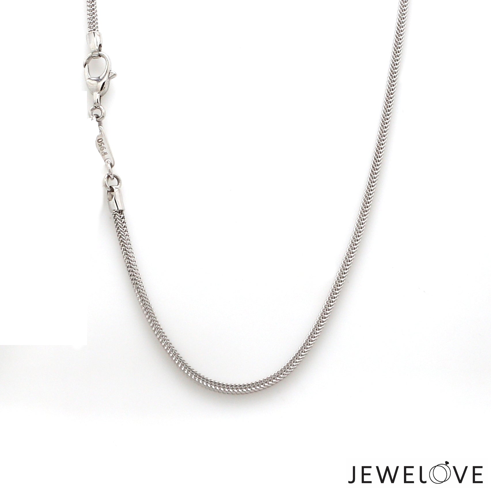 2mm Platinum Square Chain for Men JL PT CH 1296   Jewelove.US