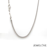 Load image into Gallery viewer, 2mm Platinum Square Chain for Men JL PT CH 1296   Jewelove.US
