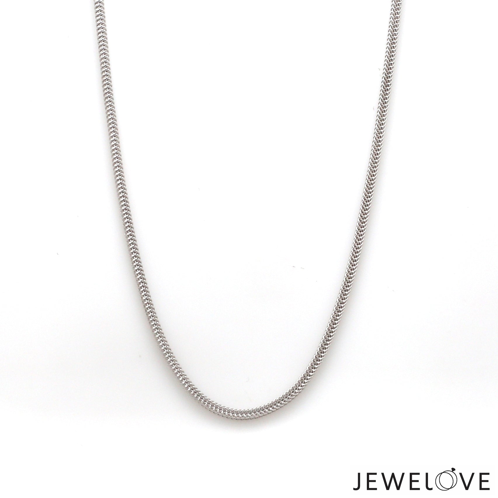 2mm Platinum Square Chain for Men JL PT CH 1296   Jewelove.US