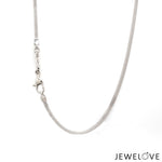 Load image into Gallery viewer, 2mm Platinum Flat Chain for Men JL PT CH 1297   Jewelove.US
