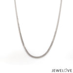 Load image into Gallery viewer, 2mm Platinum Flat Chain for Men JL PT CH 1297   Jewelove.US
