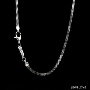 2mm Platinum Flat Chain for Men JL PT CH 1297   Jewelove.US