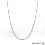 Load image into Gallery viewer, 1.5mm Platinum Wheat Chain for Unisex JL PT CH 1298   Jewelove.US
