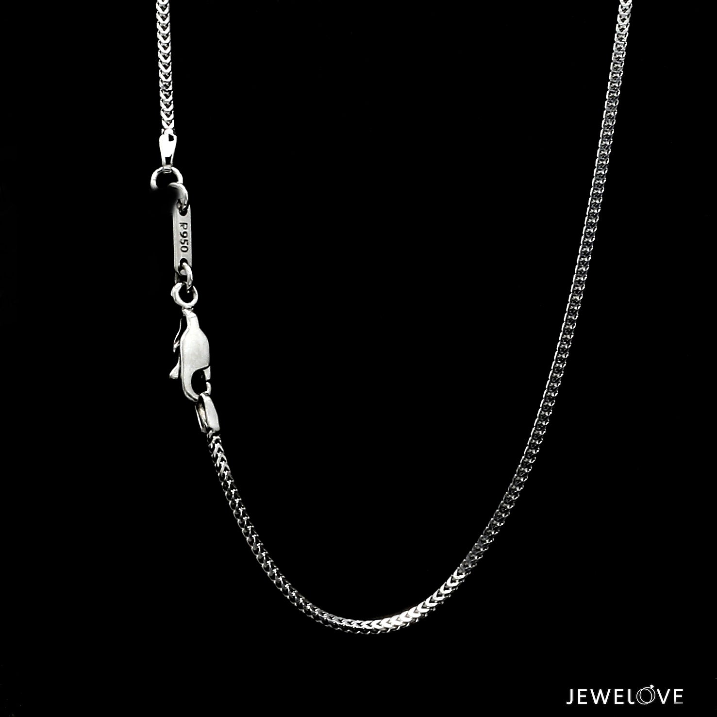 1.5mm Platinum Unisex Chain JL PT CH 1299   Jewelove.US