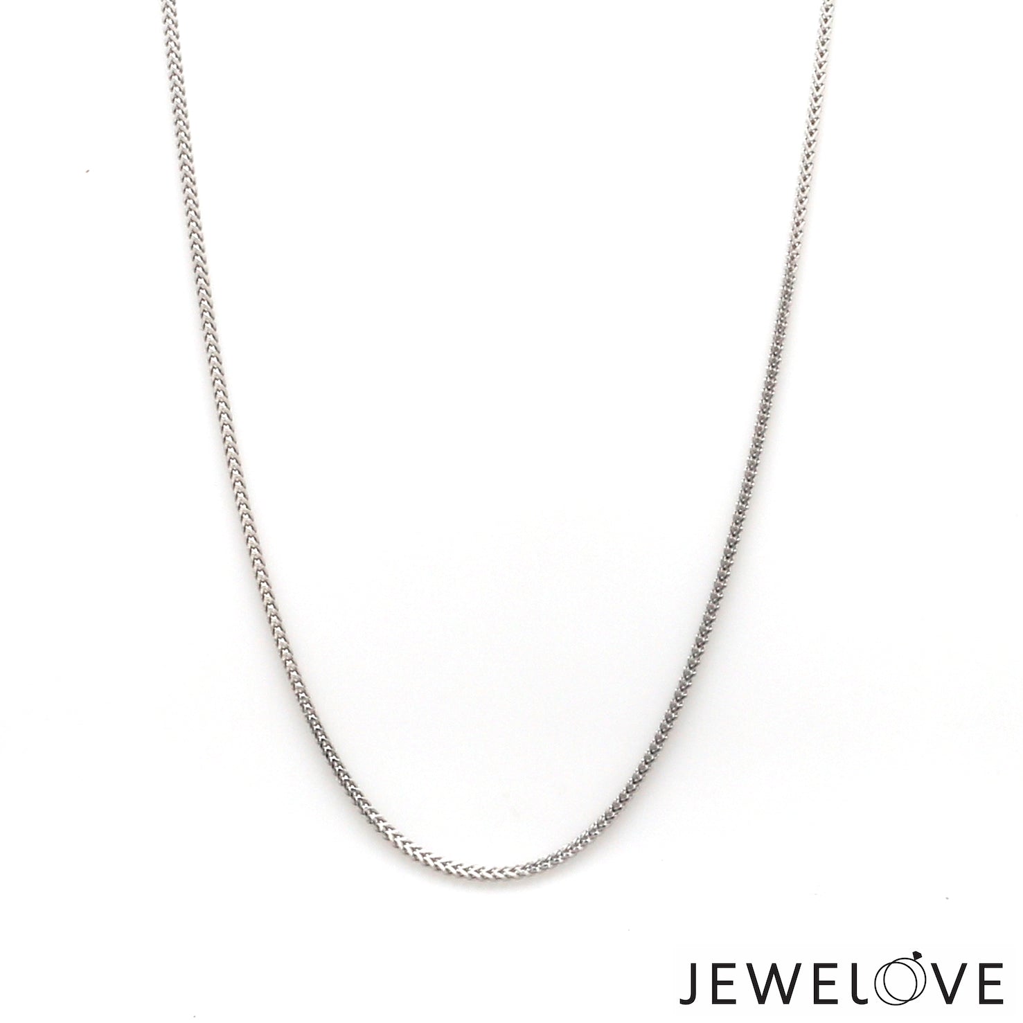 1mm Platinum Chain for Women JL PT CH 1300   Jewelove.US