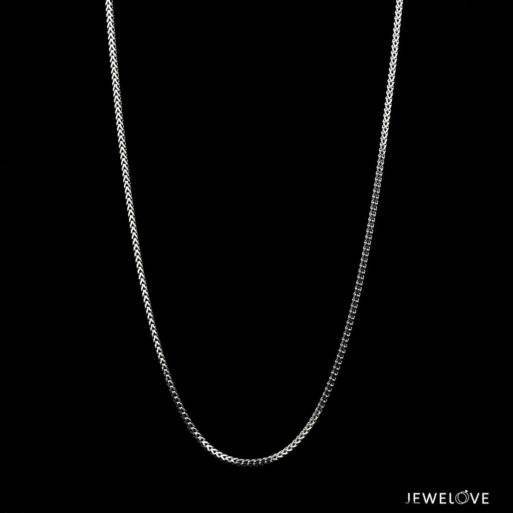 1mm Platinum Chain for Women JL PT CH 1300   Jewelove.US