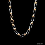 Load image into Gallery viewer, 5mm Platinum + Rose Gold Chain for Men JL PT CH 1302   Jewelove.US
