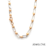 Load image into Gallery viewer, 5mm Platinum + Rose Gold Chain for Men JL PT CH 1302   Jewelove.US

