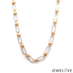 Load image into Gallery viewer, 5mm Platinum + Rose Gold Chain for Men JL PT CH 1302   Jewelove.US
