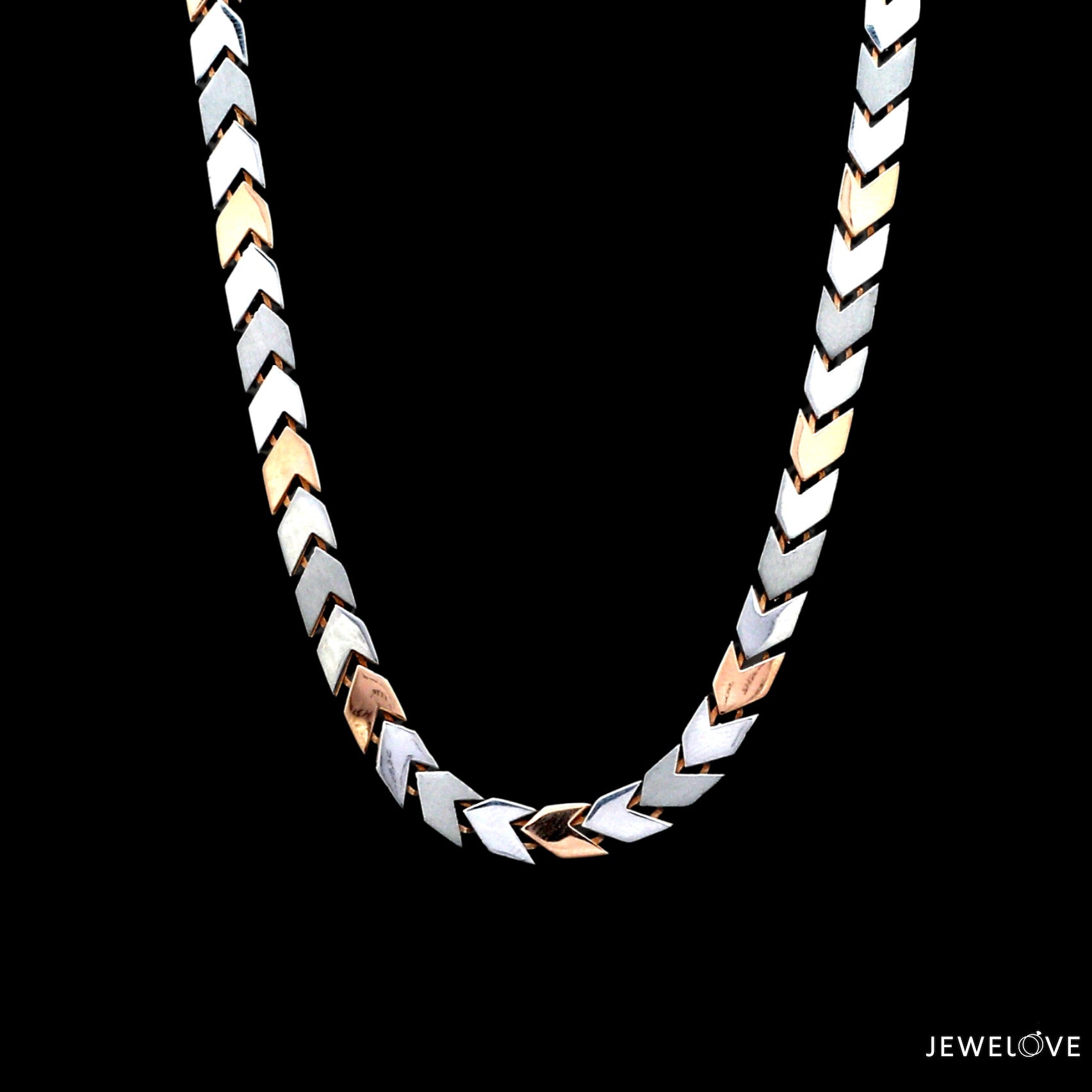 Men of Platinum | 5mm Rose Gold Fusion Chain for Men JL PT CH 1307