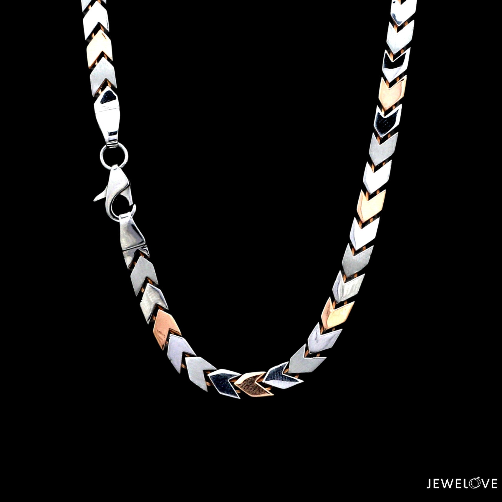 Men of Platinum | 5mm Rose Gold Fusion Chain for Men JL PT CH 1307