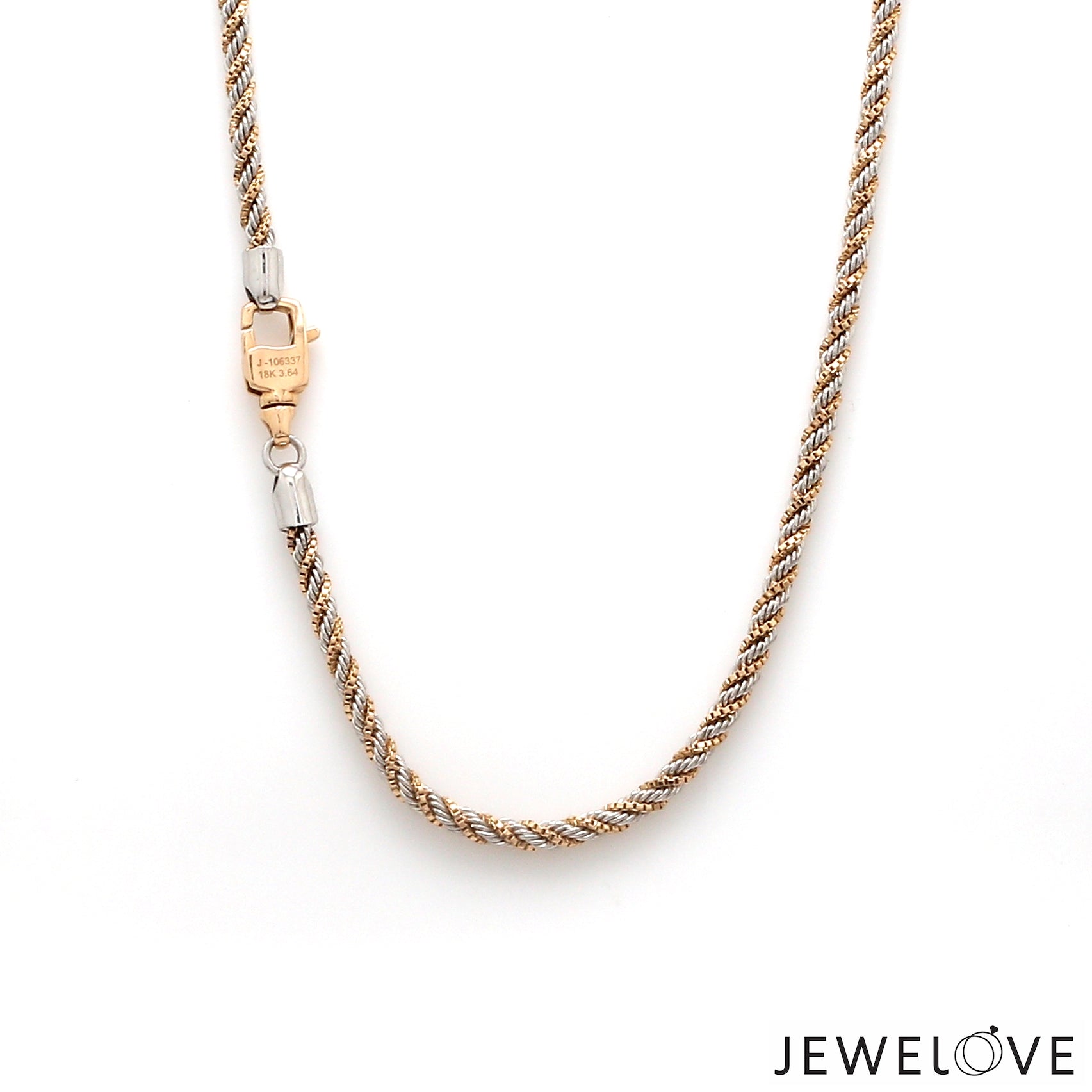 Men of Platinum | 2.5mm Rose Gold Fusion Rope Chain for Men JL PT CH 1309